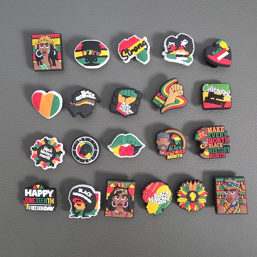 Black History Month Shoe Charm Set